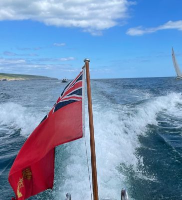 Motor Cruising at speed during RYA training