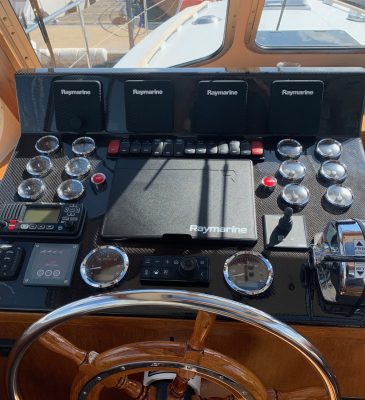 Electronics and on board controls used for RYA Yachtmaster and Dayskipper training